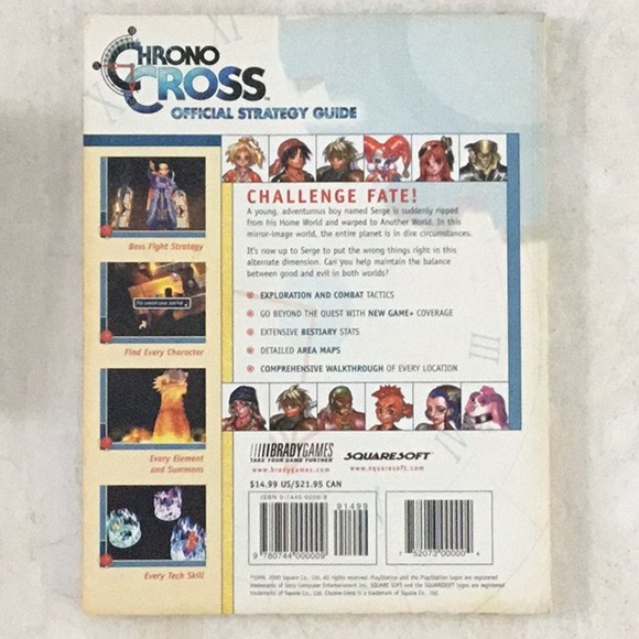 Chrono Cross PlayStation 1 Game PS1 & Official Strategy Guide Sony 2000 Lot Of 2 - Picture 7 of 16